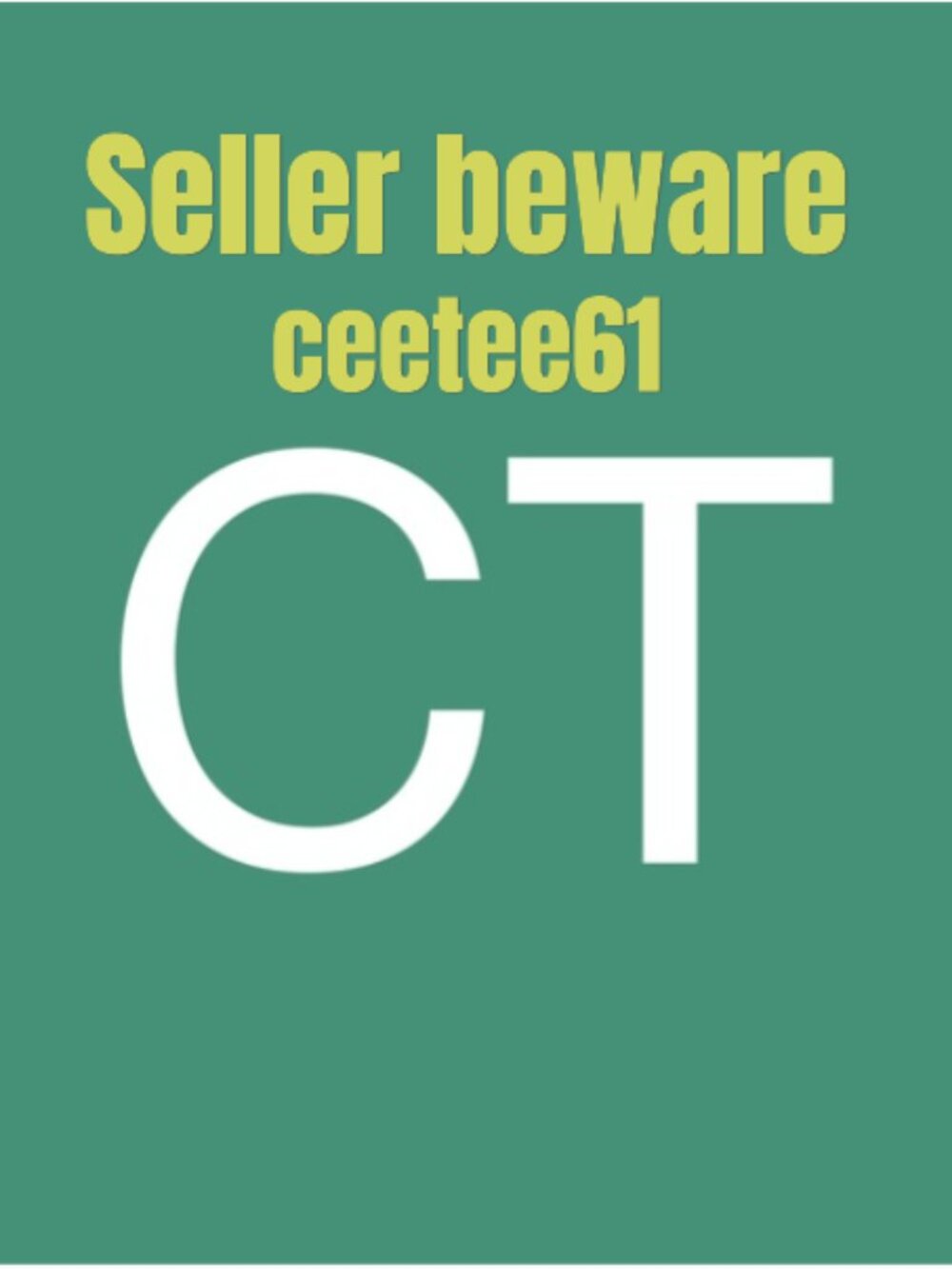 SELLER BEWARE: Nuisance Buyer!